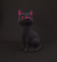 Chat yeux fushia